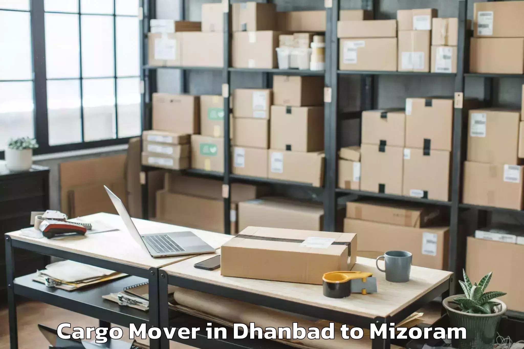 Easy Dhanbad to Serchhip Cargo Mover Booking